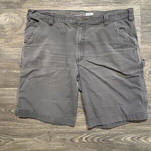 Carhartt Rugged Flex Rigby Dungaree Shorts Mens 40 Shadow Gray Workwear Utility